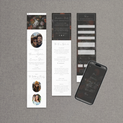 Mobile phone wedding website design of Floral Ophelia collection designed by The Little Paper Shop Nantwich