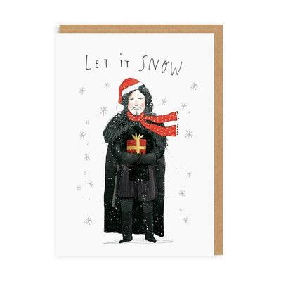Ohh Deer -  Let It Snow - Jon Snow Greeting Card