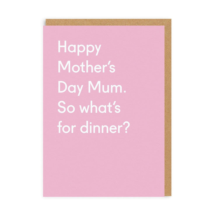 Ohh Deer - Mum What's For Dinner Greeting Card