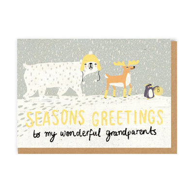 Ohh Deer - Winter Wonderland Grandparents Greeting Card