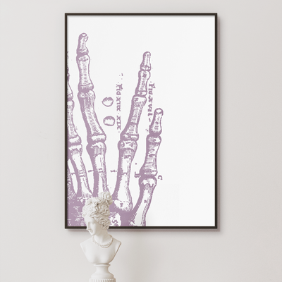 TLPS - Halloween Art Print - Skeleton Hand